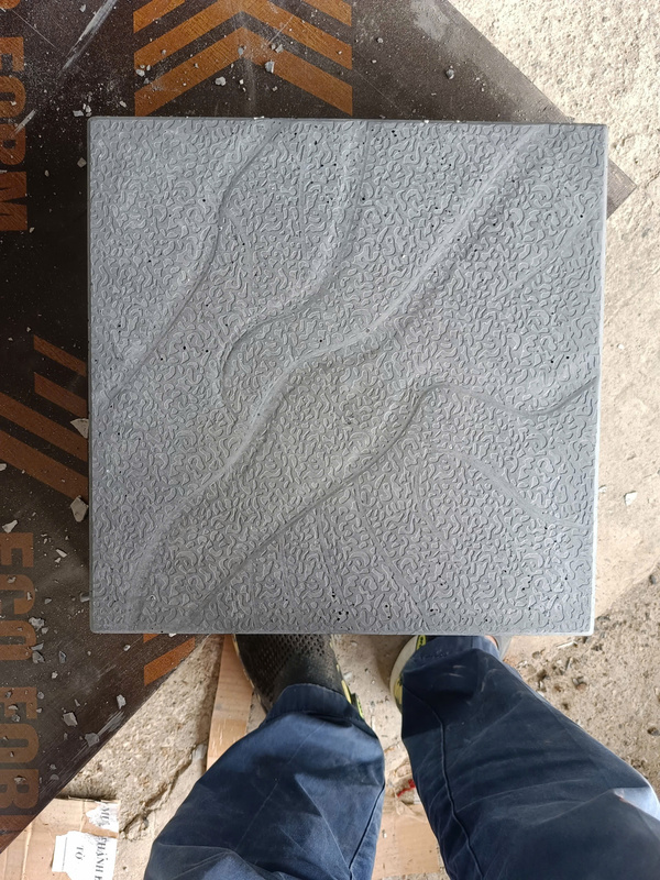 Gạch giả đá vân mây KT: 40x40 màu ghi sáng - Gạch Bắc Việt - Công Ty Cổ Phần Tư Vấn Và Xây Dựng Hạ Tầng Kỹ Thuật Bắc Việt